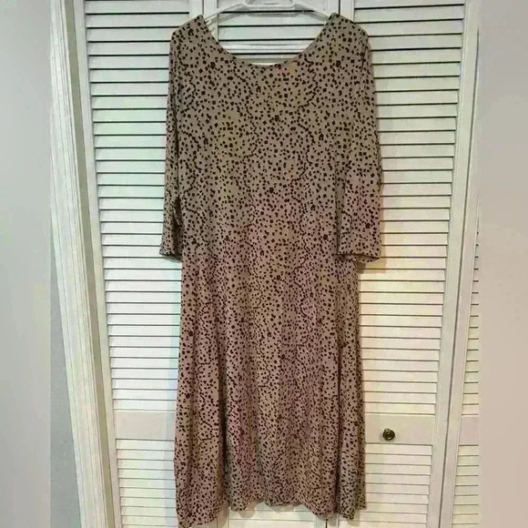 Truth + Style Regular Printed Knit Bubble Hem Dress Size XL A399241 - Picture 9 of 11